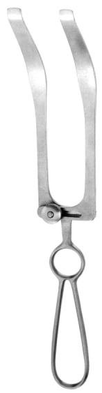 Plate and Chin Retractor double palatal adjustable 28cm