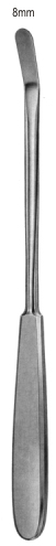 Gillies Malar Elevator angled blunt 8mm, 23.5cm