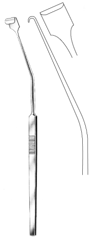 Nager Pillar / soft palate Retractor 13.5mm, 24cm