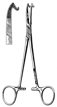 Mcwhopter Lothrop tonsil Holding static Forceps 18cm