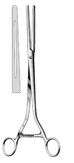 Moynihan Intestinal Clamp Fenestrated 29cm