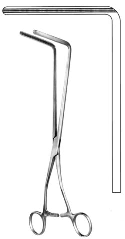 Resano Atraumatic Sigmoid Anastomosis Forceps 30cm 