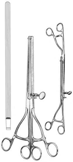 Lane Twin Stomach Clamp Forceps 30cm 