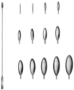 Bakes Gall Stone Probe 30cm set of 13 in pouch Single Use / Disposable