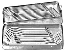 Van Buren Urethral Bougies set of 29, 8-36FG, 420x175x40mm