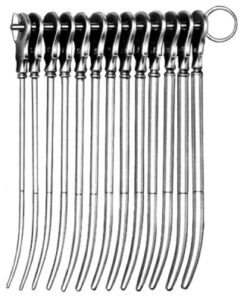Hawkin Ambler Uterine Dilator set of 16 in pouch
