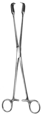 Uterine Tenaculum Forceps 4x4prongs 26cm
