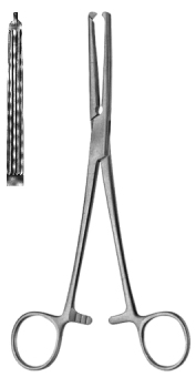 Gwilliams Hystraightectomy Forceps 1x2T, 20cm