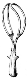Hirst Obstetrical Forceps 26cm