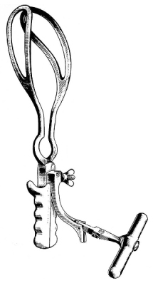 Barnes Neville Simpson Obstetrical Forceps with handle 40cm