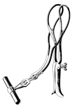 Milne Murray Obstetrical Forceps with Tractor handle 40cm