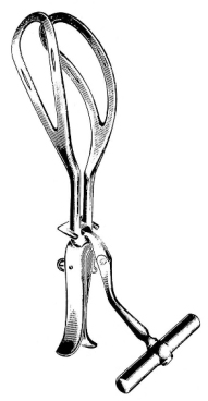 Haig Fergusson Obstetrical Forceps with  Tractor handle 40cm