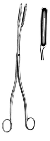 Hirst's Placenta Forceps Curved 27.5cm