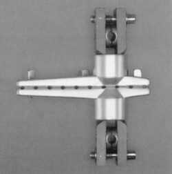 Universal Joint Clamp for up to 10 pins for 2 connecting rods / diagonal