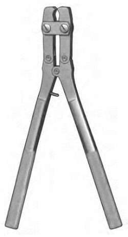 Pin cutter for pins up to Ø6mm