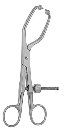 Pelvic Repositions Forceps two Pointed-ball tips / Spikes with quick action lock 190mm
