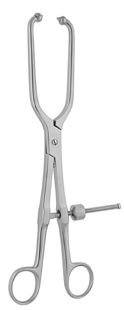 Pelvic Repositions Forceps two Pointed-ball tips / Spikes with quick action lock 250mm