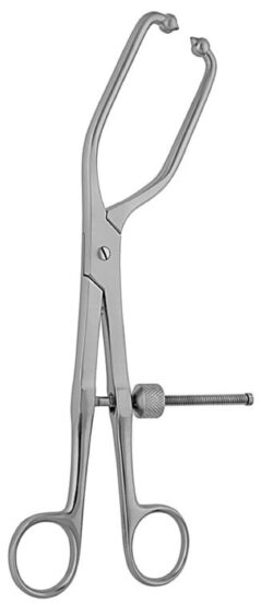 Pelvic Repositions Forceps two Pointed-ball tips / Spikes with quick action lock 230mm