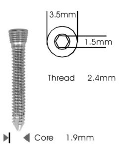 Safety Lock (LCP) Screw 2.4mm - Self Tapping