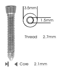 Safety Lock (LCP) Screw 2.7mm - Self Tapping