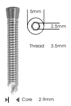 Safety Lock (LCP) Screw 3.5mm Self Tapping & Self Drilling
