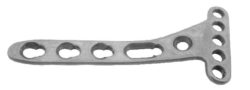 Volar Distal Radius Safety Lock (LCP) Plate 2.4mm, Juxta-Articular (5 Head Holes)