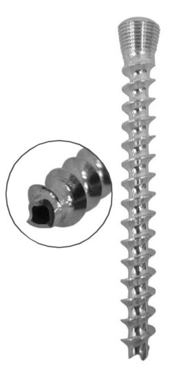 Cannulated Cancellous Safety Lock (LCP) Screw 5.0mm Full Threads