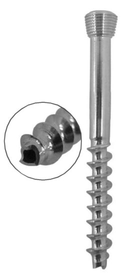 Cannulated Cancellous Safety Lock (LCP) Screw 5.0mm 32mm Threads