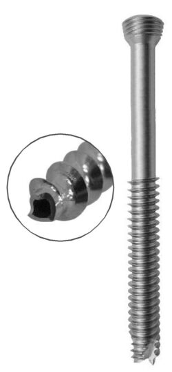 Cannulated Cancellous Safety Lock (LCP) Screw 5.0mm 32mm Threads