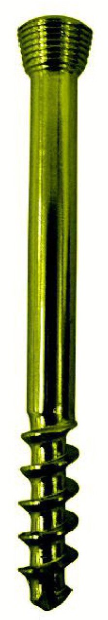 Cancellous Safety Lock (LCP) Screw 5.0mm 16mm Threads Titanium