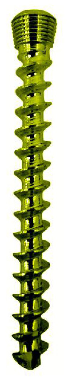 Cancellous Safety Lock (LCP) Screw 5.0mm Full Threads Titanium